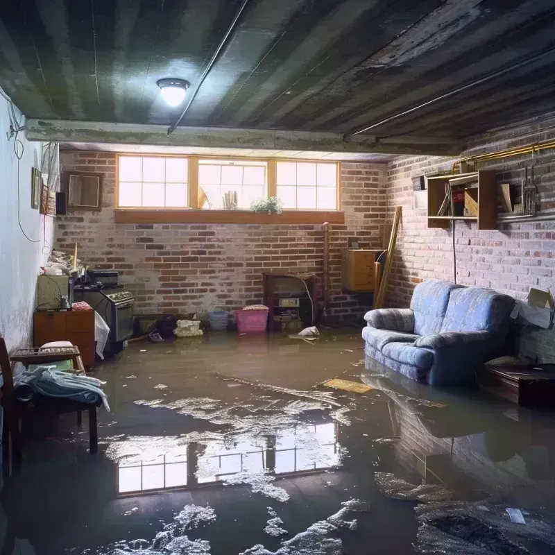 Flooded Basement Cleanup in Las Ochenta, PR